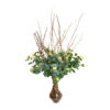 VD02 - VASO DE VIDRO - FLORES - SEMENTES DESIDRATAS