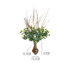 VD02 - VASO DE VIDRO - FLORES - SEMENTES DESIDRATAS - Image 2